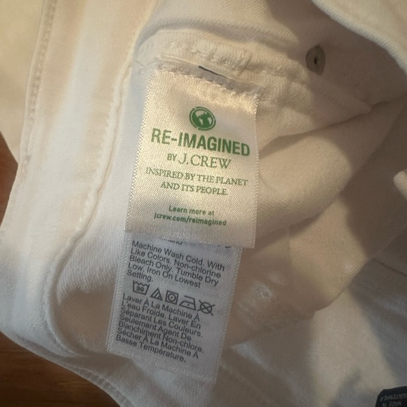 4 Button White J. Crew pants. Size 33 - Picture 7 of 10